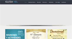 Desktop Screenshot of iglesiaviel.com